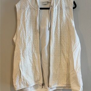 Women's White Lace Vest